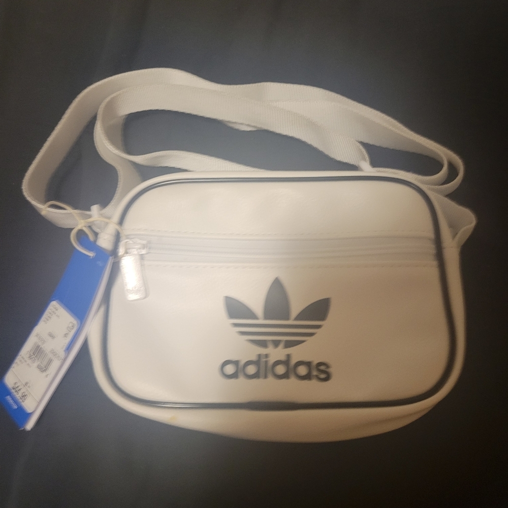 NWT Adidas faux leather small crossbody